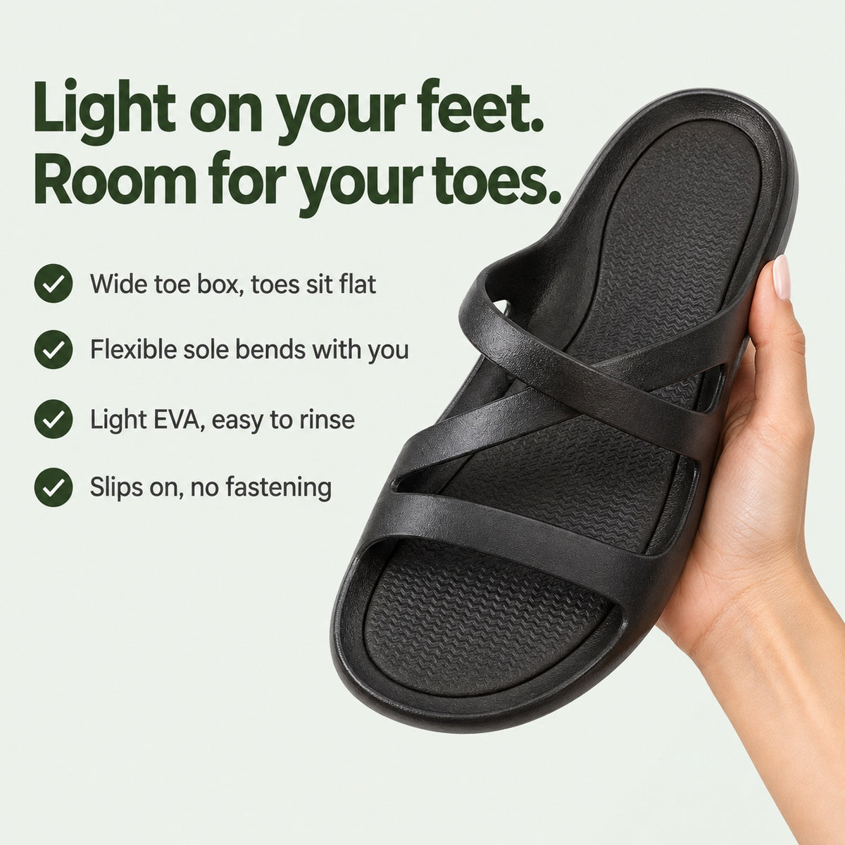 Indigo – Women's Wide Toe Box Sandals, key benefits