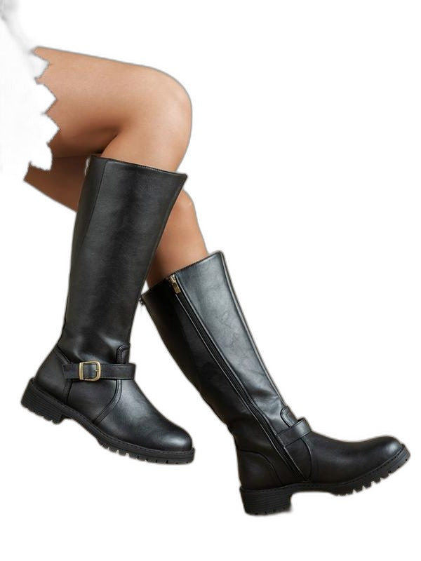 Darlene – Women's Wide Calf Boots with a Stretch Shaft
