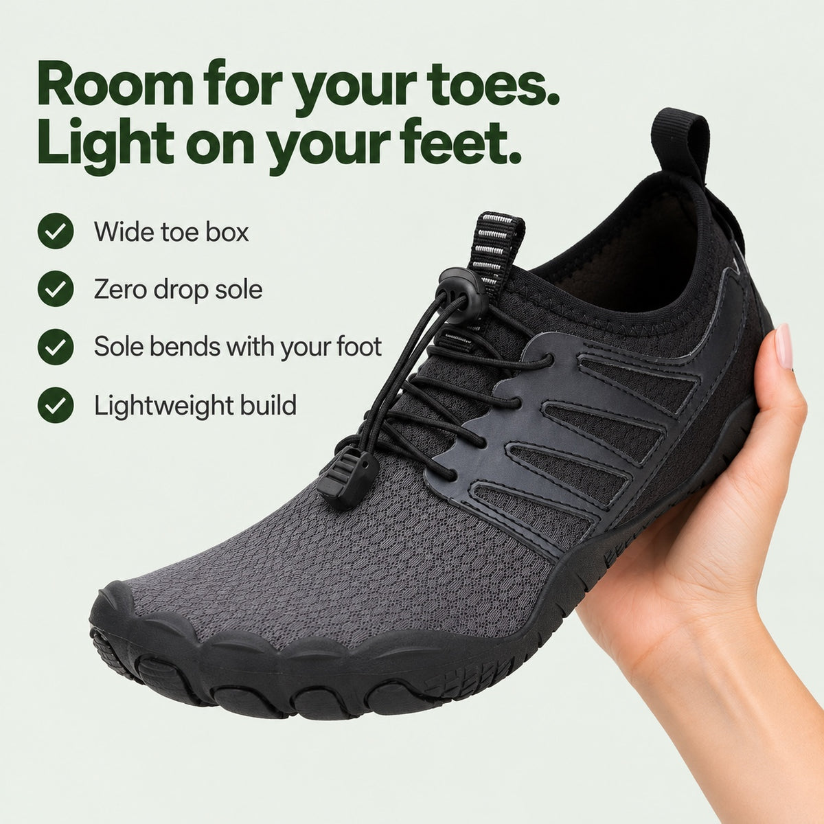 Irene – Women's Barefoot Shoes, key benefits