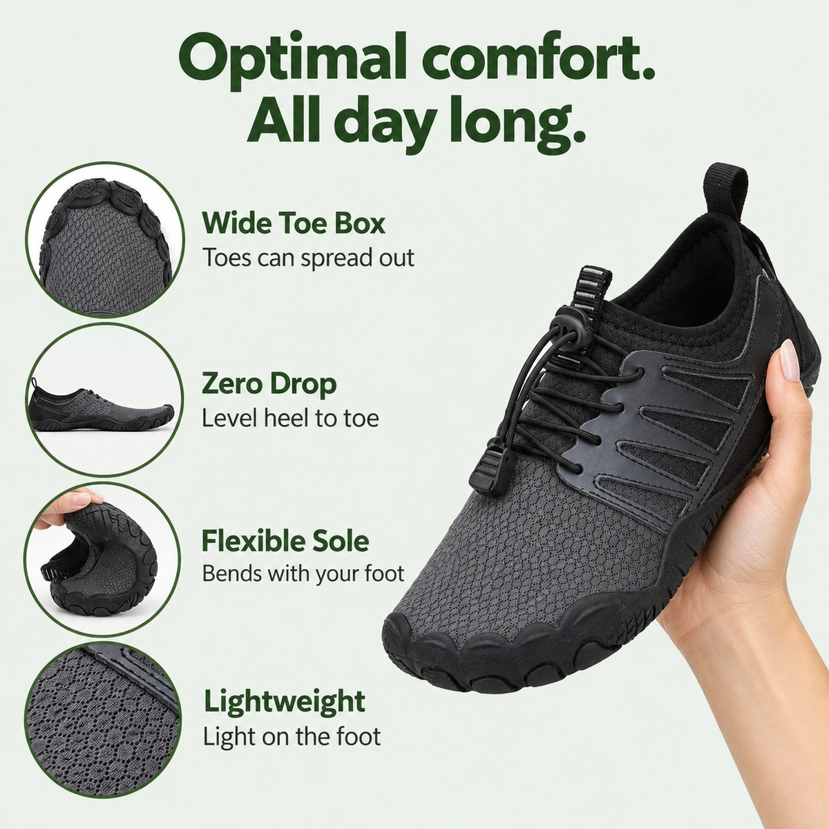 Irene – Women's Barefoot Shoes, features