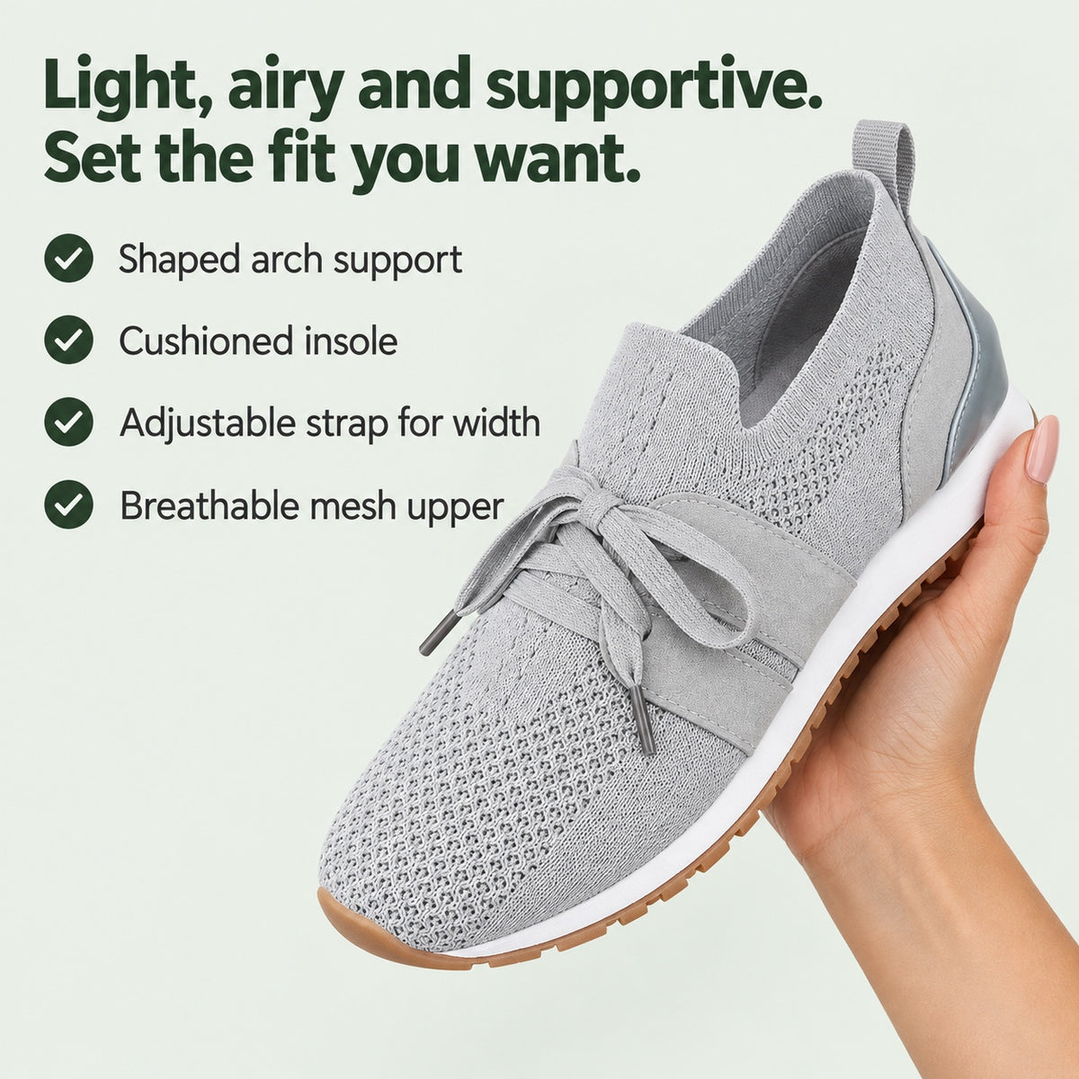 Jamie – Unisex Arch Support Shoes, key benefits