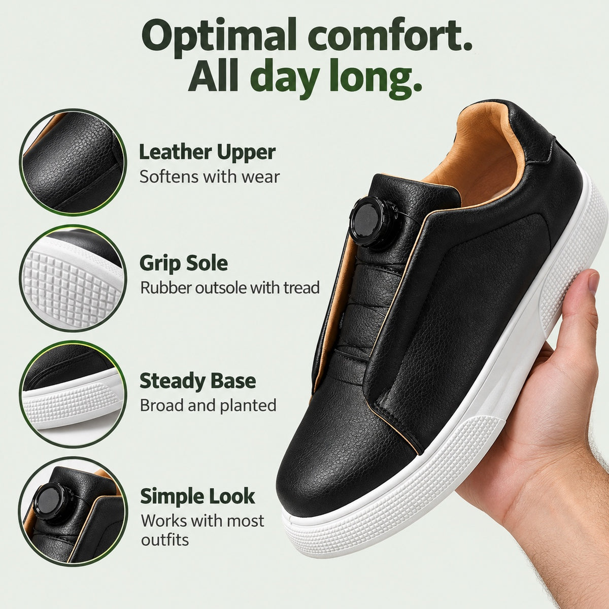 Jared – Men's Walking Sneakers, features