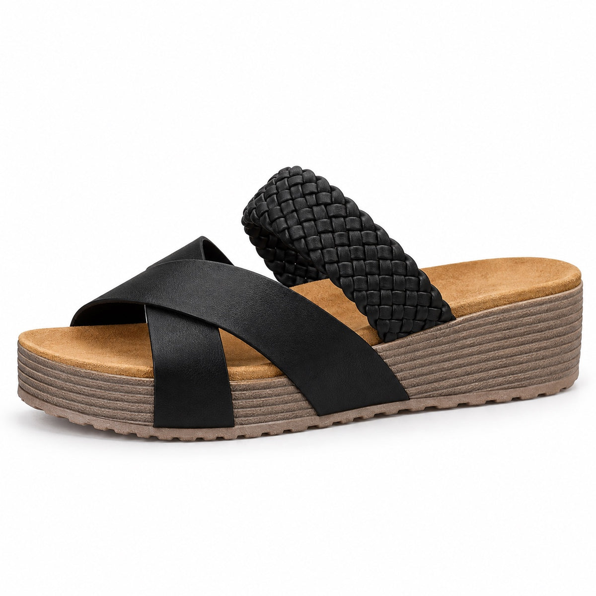 Jarvis – Unisex Wide Toe Box Sandals in Black
