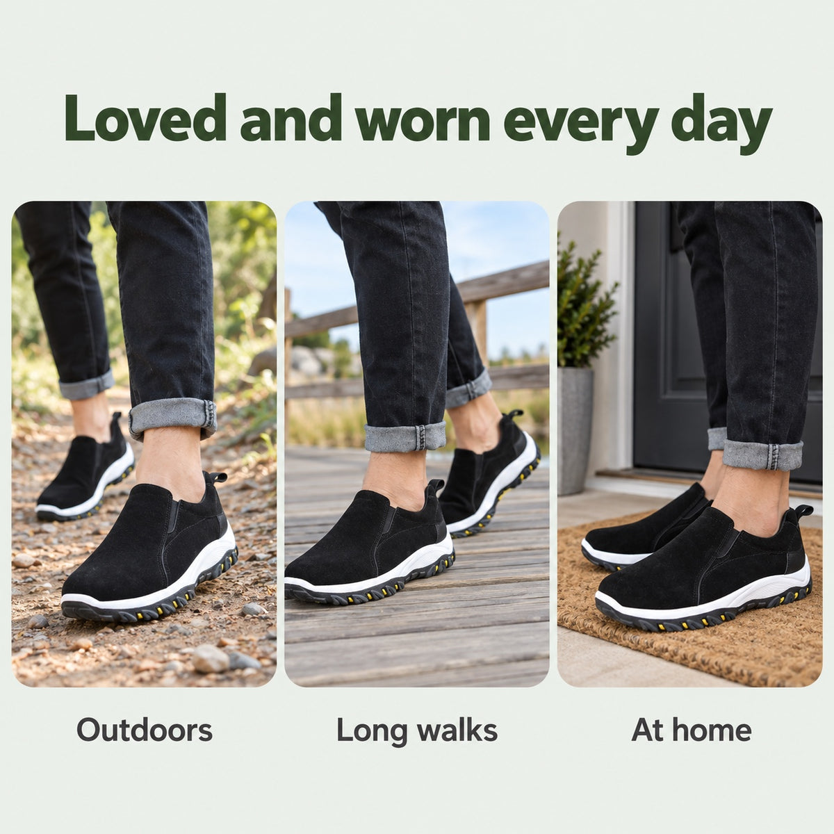 Jeffery – Men's Slip-On Shoes, worn every day