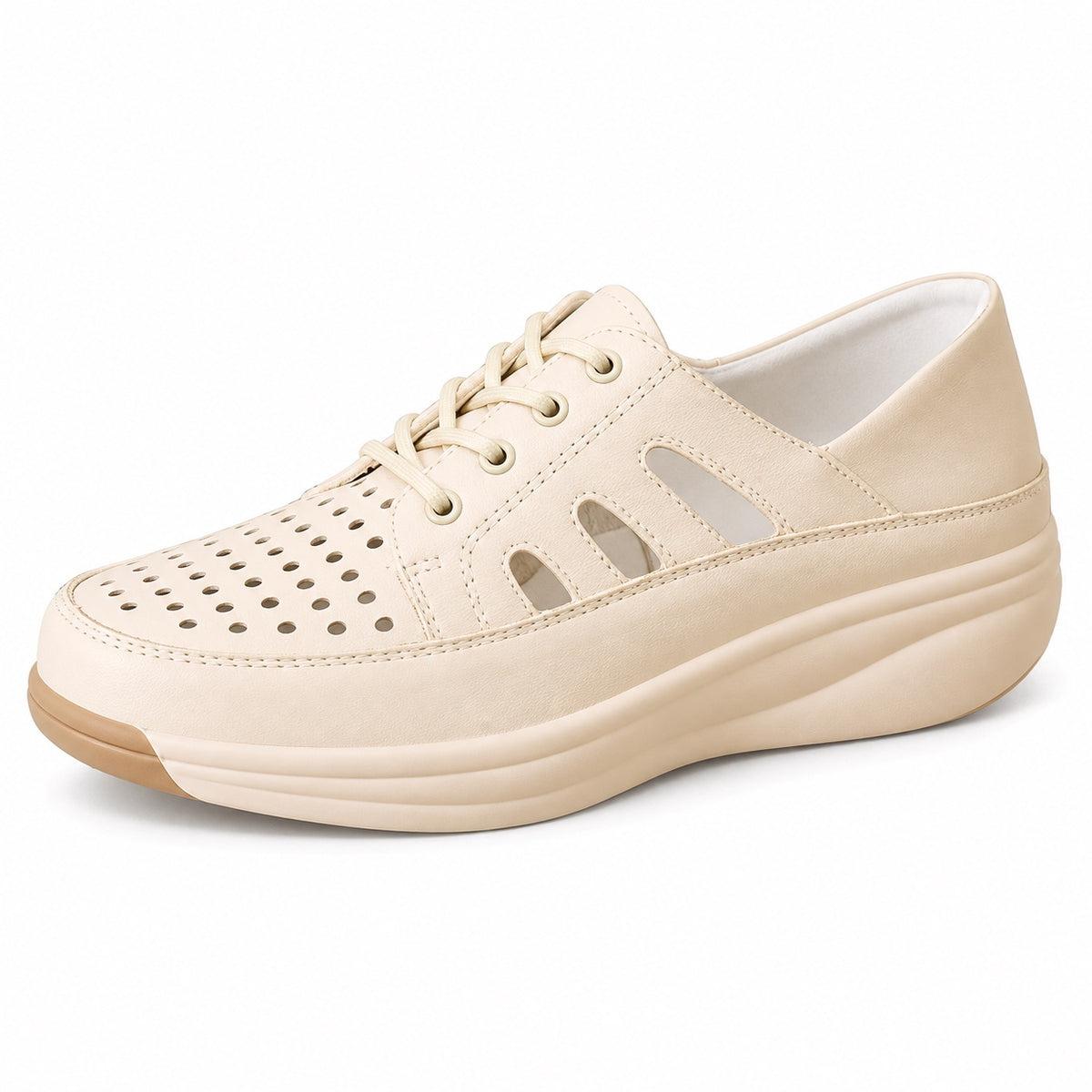 Jenna – Women's Plantar Fasciitis Sneakers in Beige
