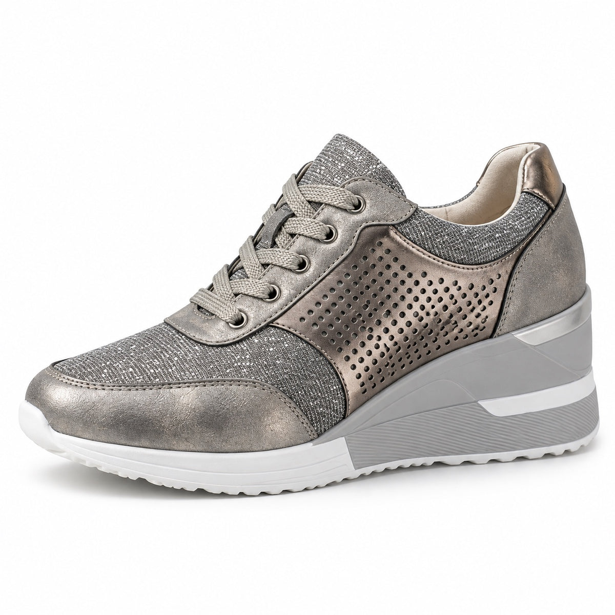 Jennings – Women's Orthopedic Sneakers in Silver Gray