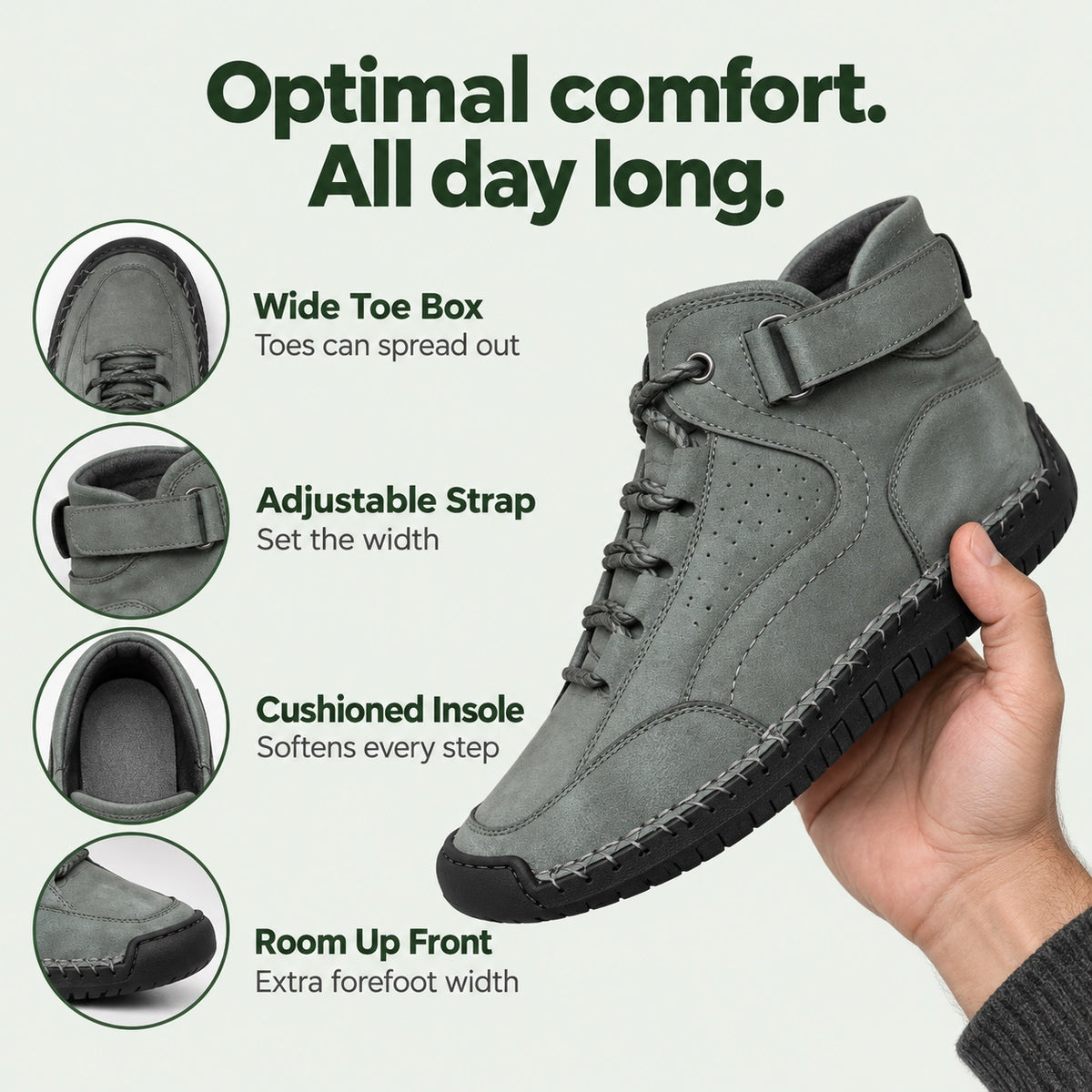 Jeremiah – Men's Walking Shoes, features