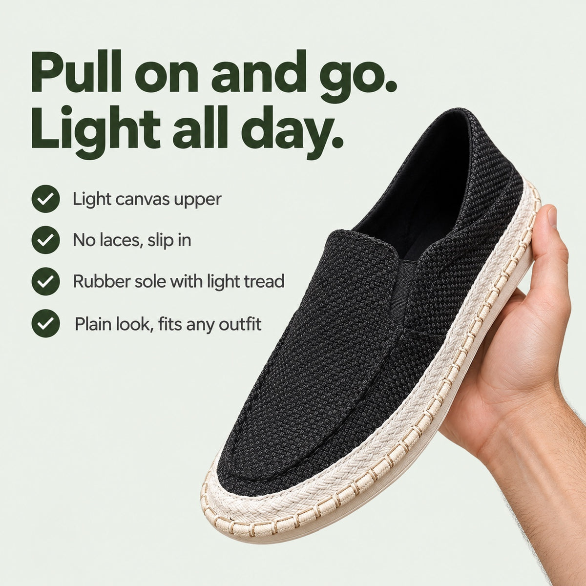 Jonathan – Men's Slip-On Shoes, key benefits