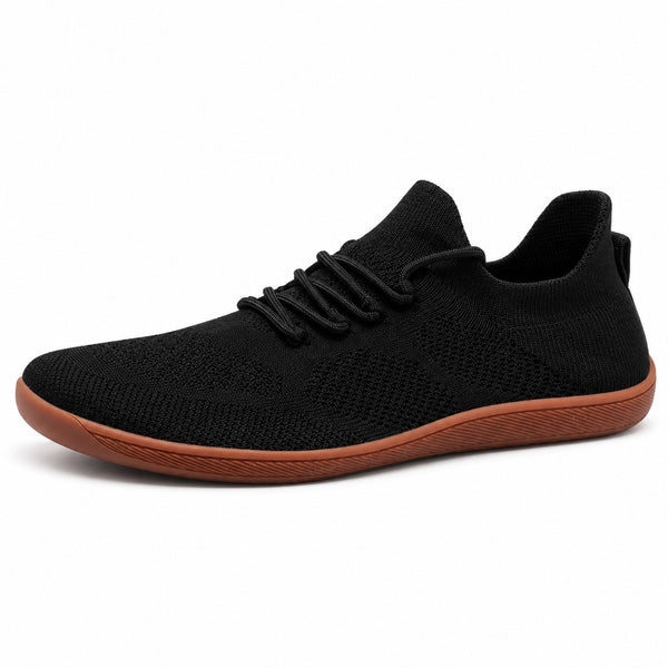 Keegan – Unisex Barefoot Sneakers in Classic Black