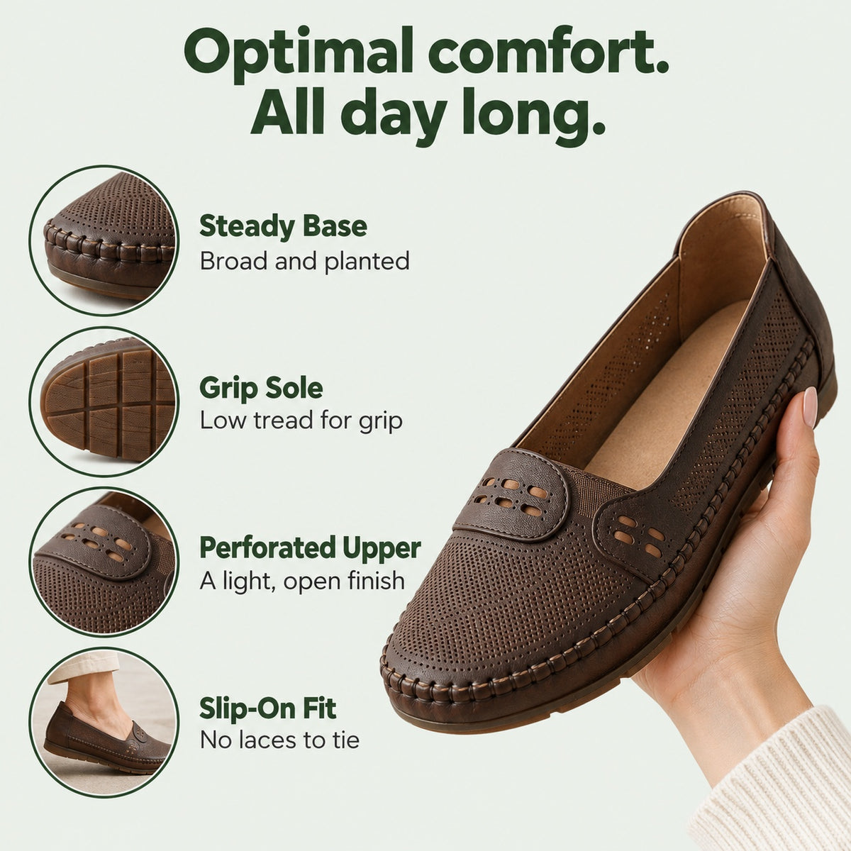 Kendall – Unisex Orthopedic Loafers, features