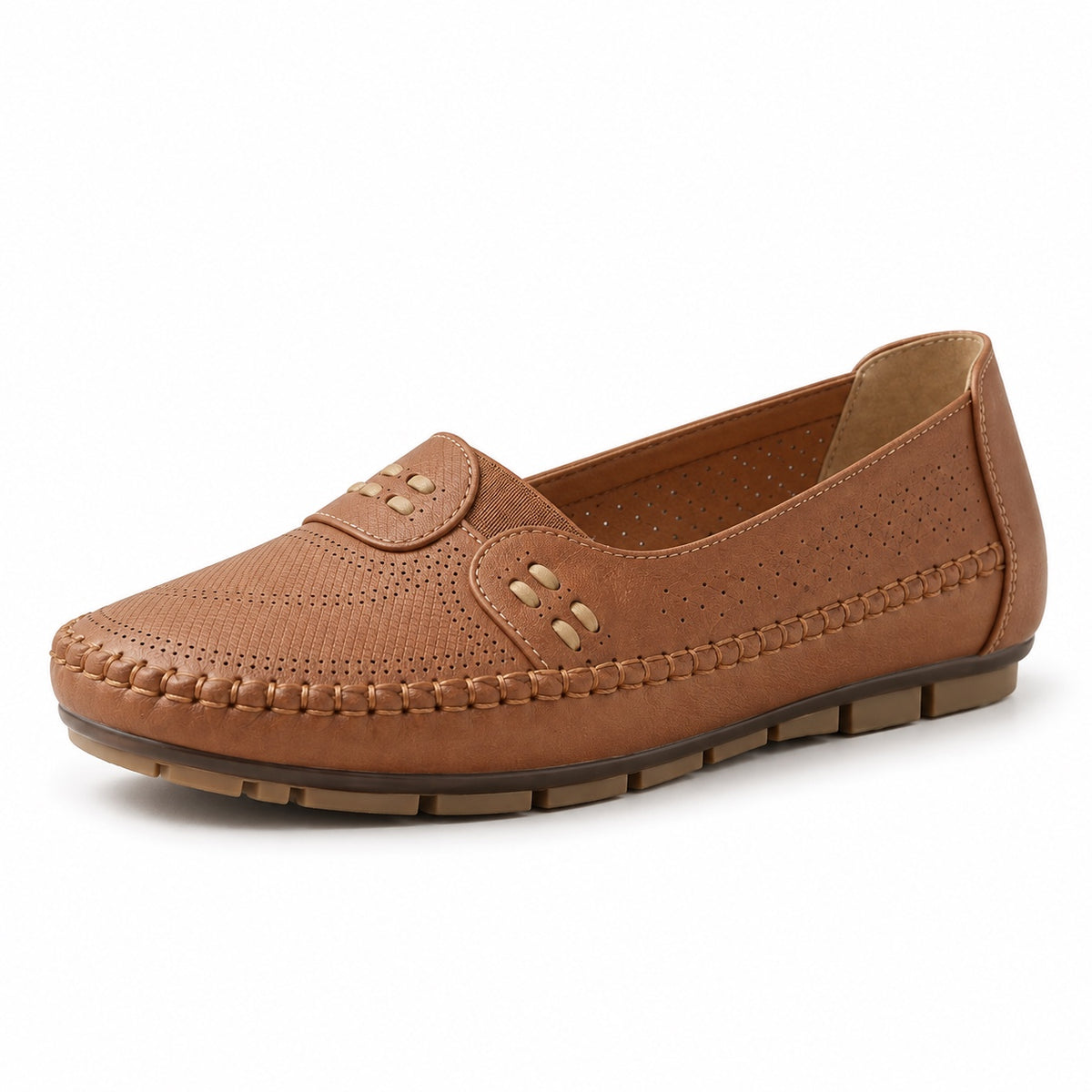 Kendall – Unisex Orthopedic Loafers in Tan