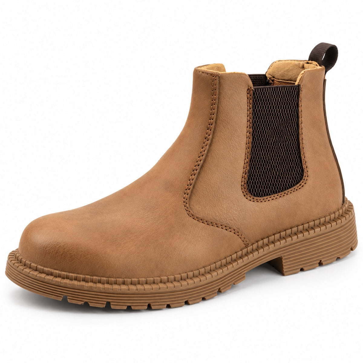 Kent – Men's Wide Calf Boots in Khaki