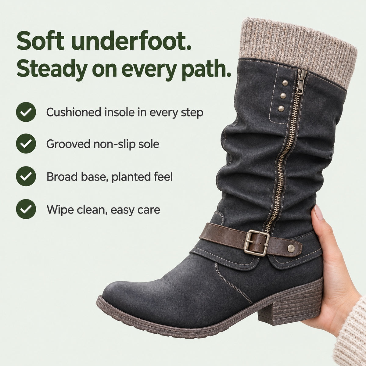 Kristine – Women's Comfort Boots, key benefits