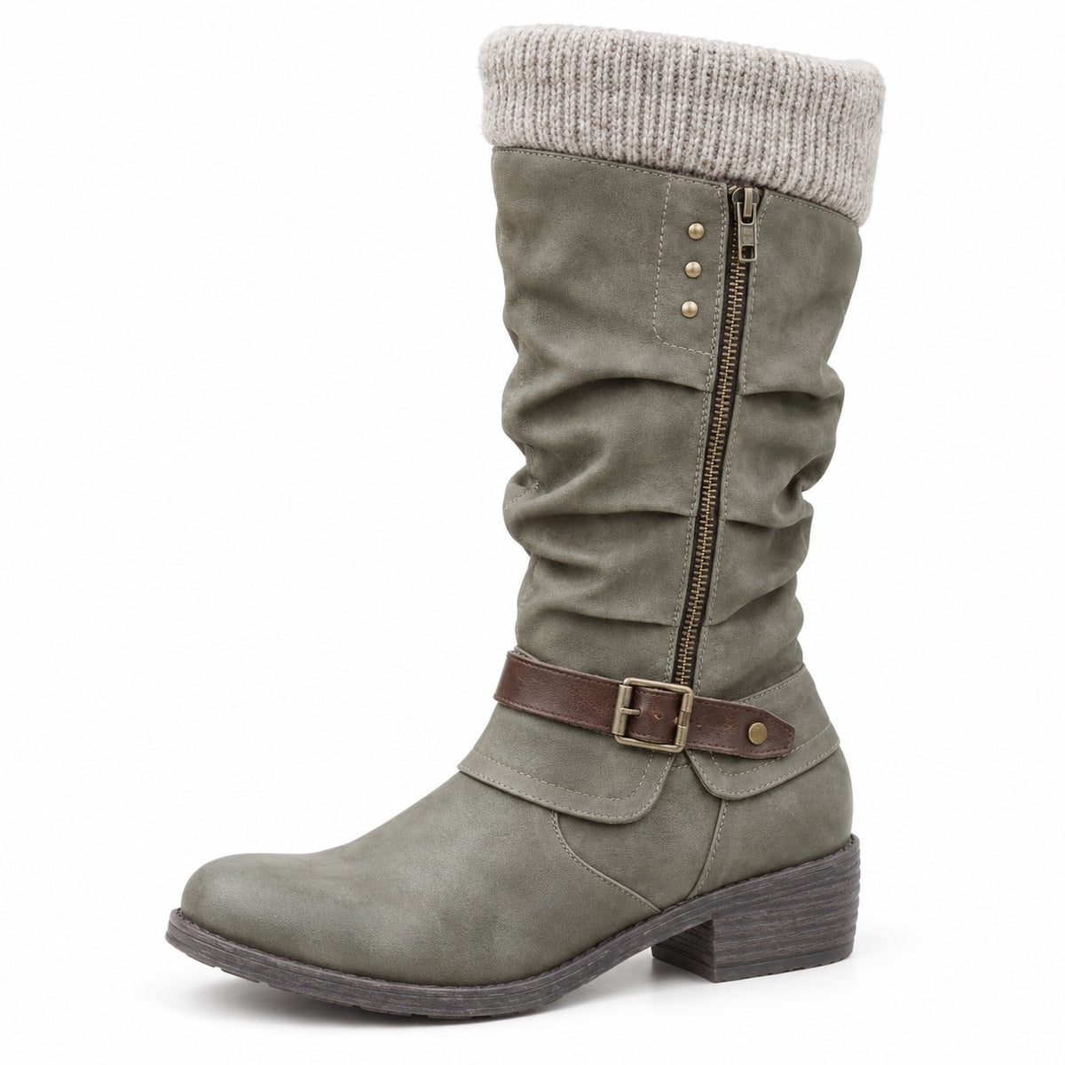Kristine – Women's Comfort Boots in Gray
