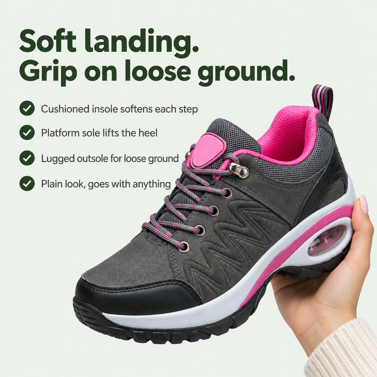 Kristy – Women's Walking Sneakers, key benefits