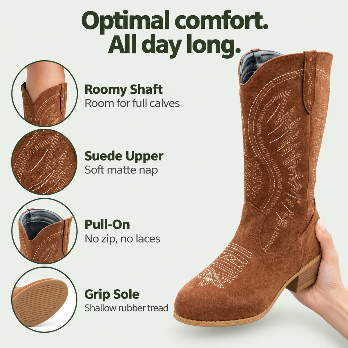 Lana – Women's Wide Calf Boots, features