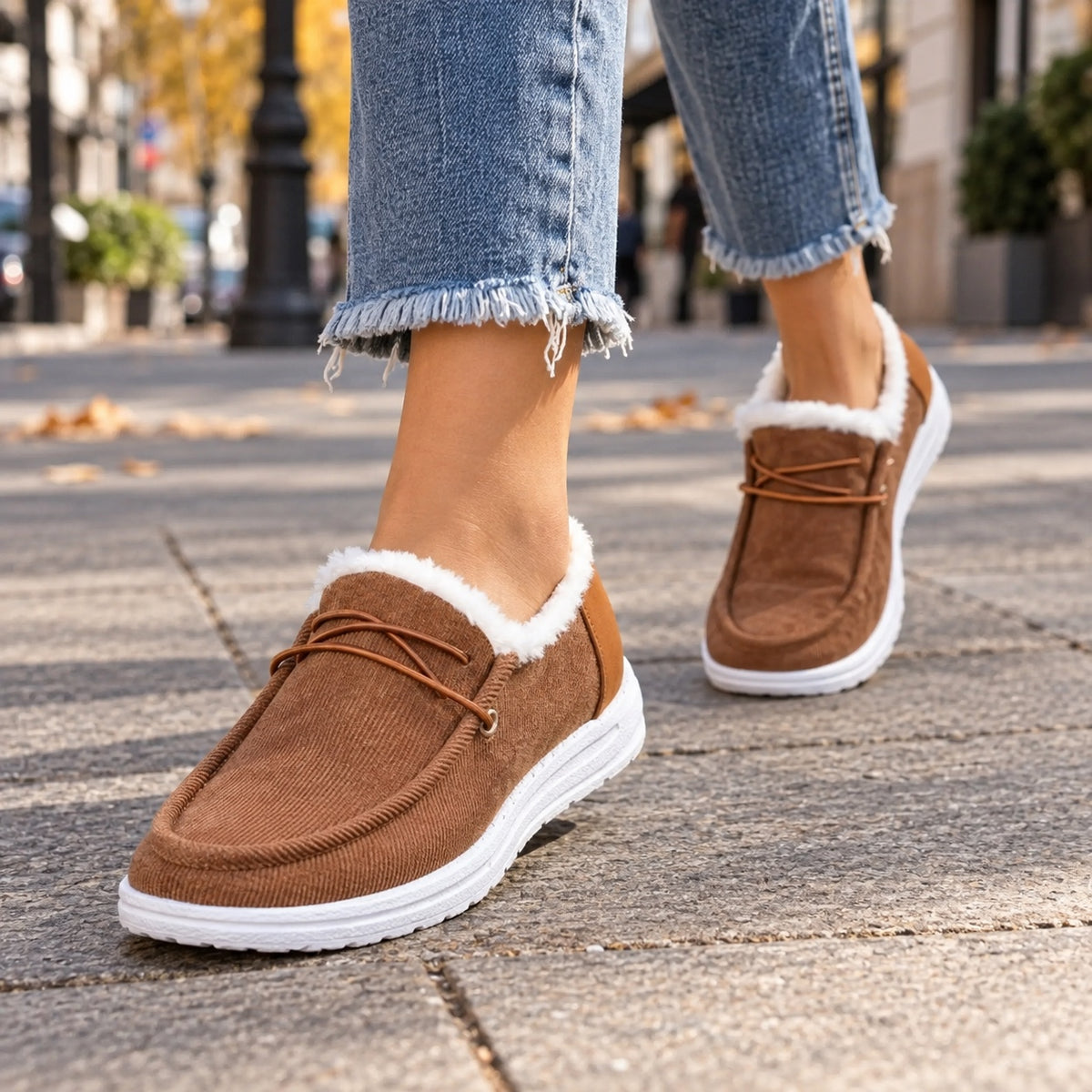 Leah – Women's Comfort Shoes, worn on a walk