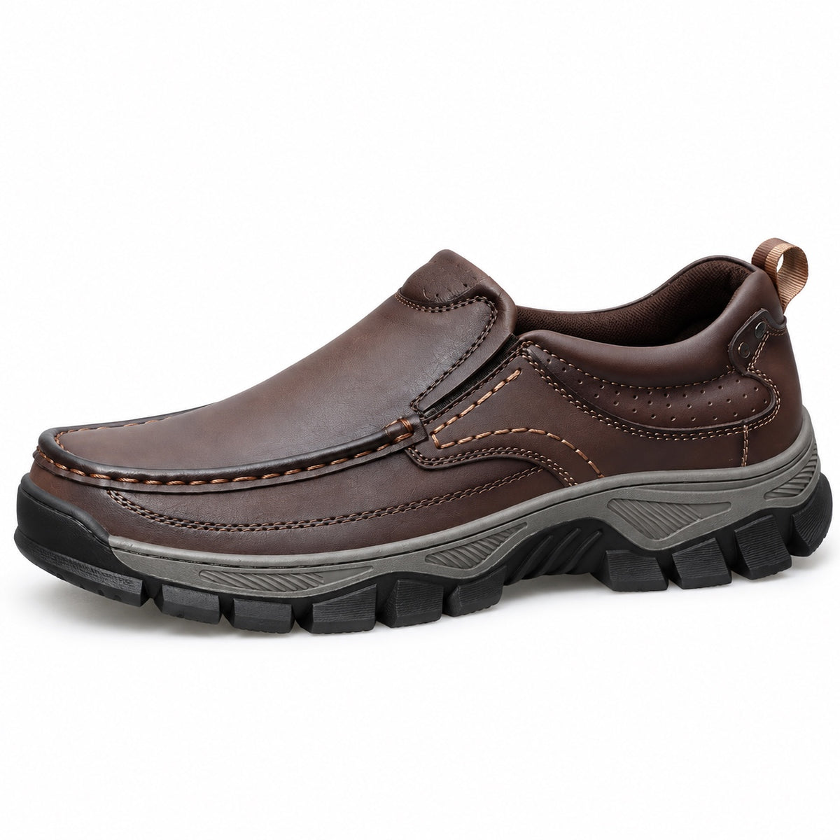 Leonard – Men's Comfort Boots in Dark Brown
