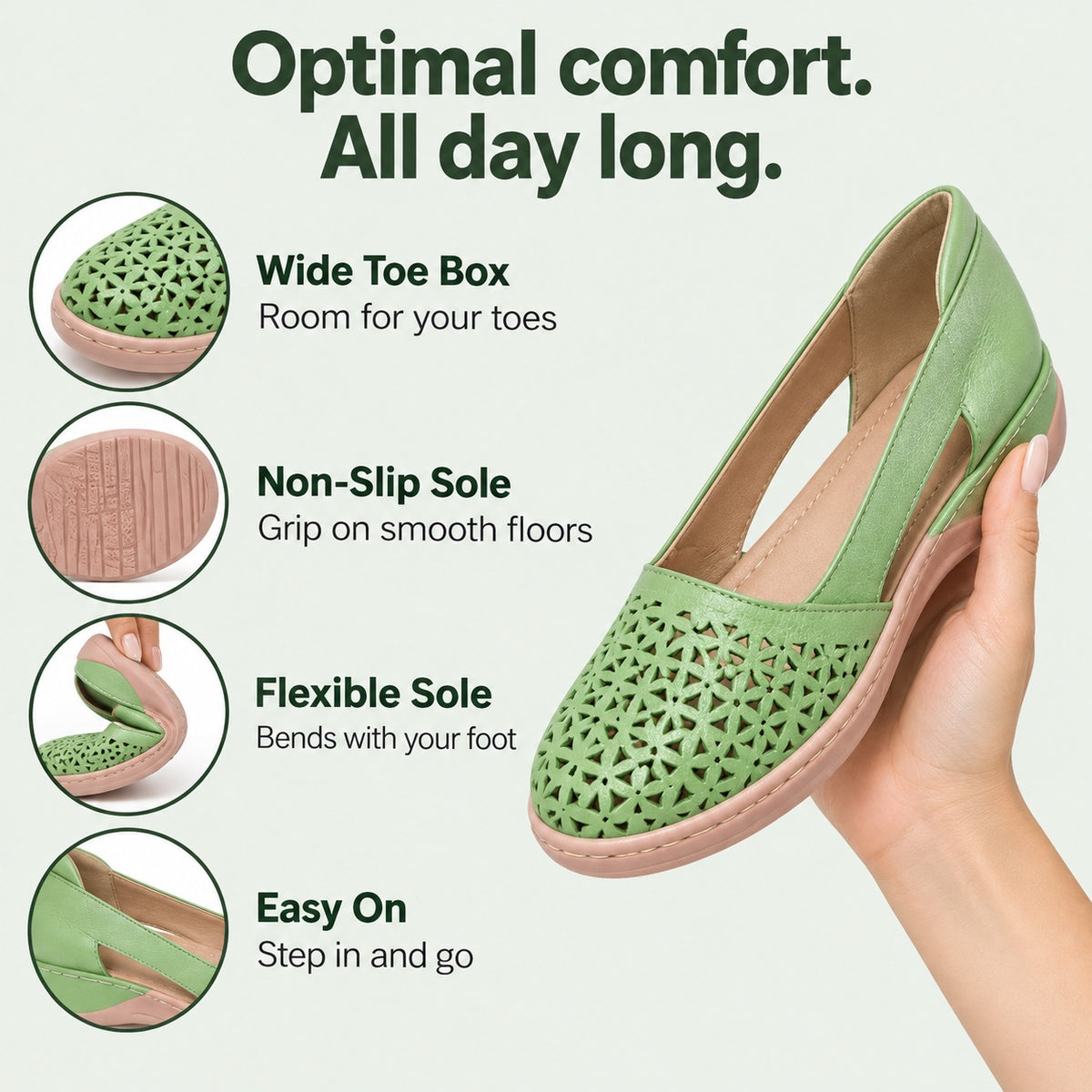 Lisa – Women's Wide Toe Box Shoes, features