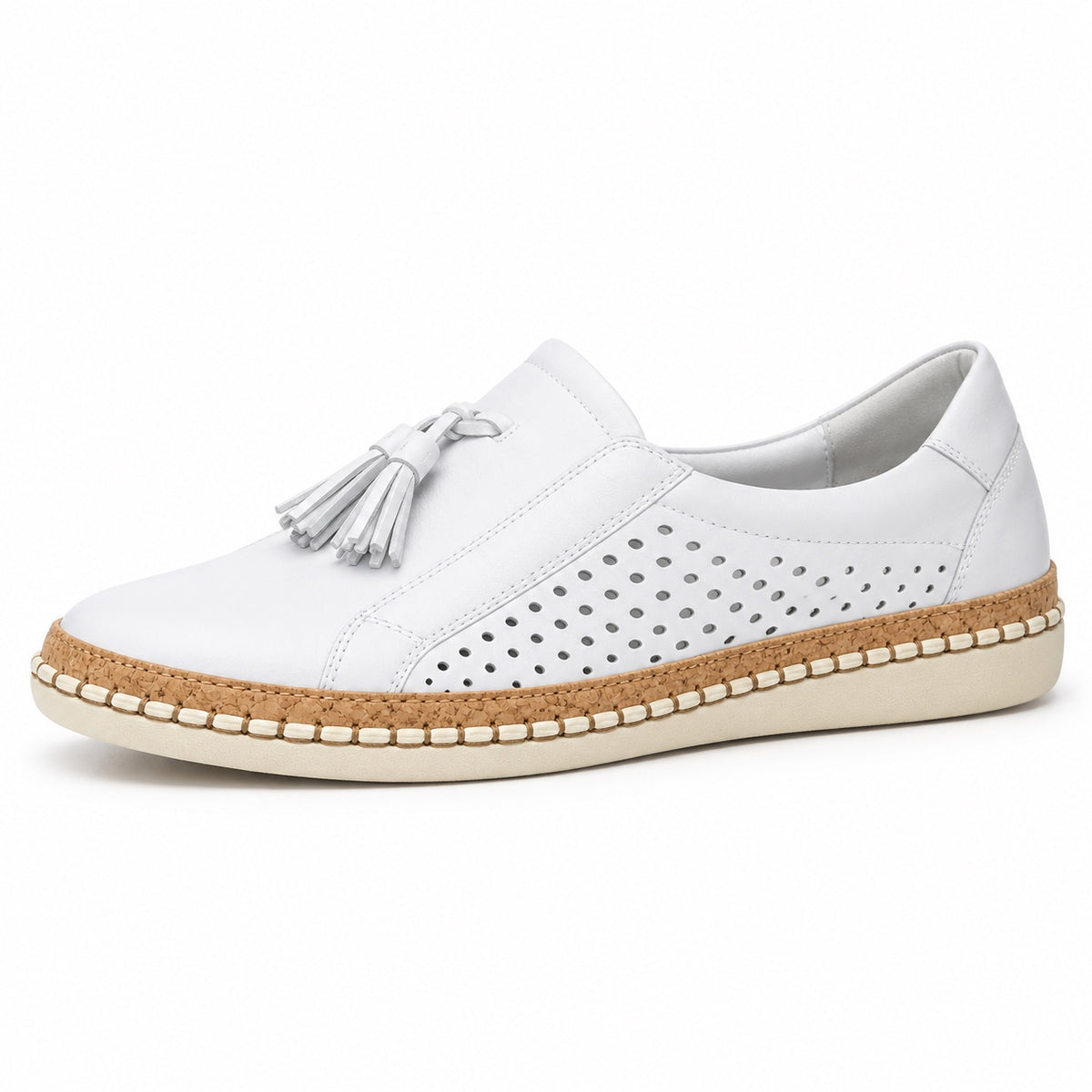Logan – Women's Slip-On Sneakers in White