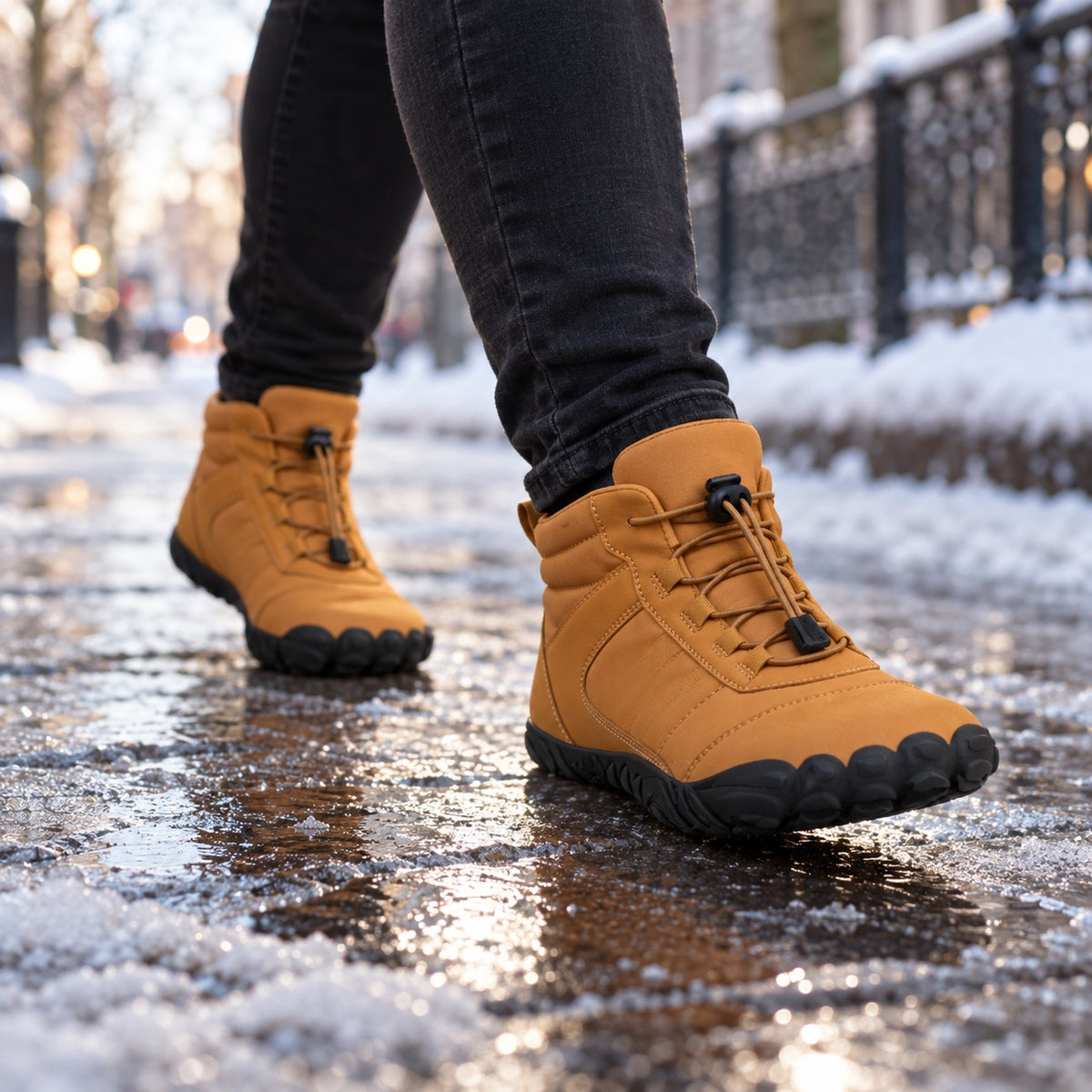 Lowe – Unisex Barefoot Shoes, worn on a walk