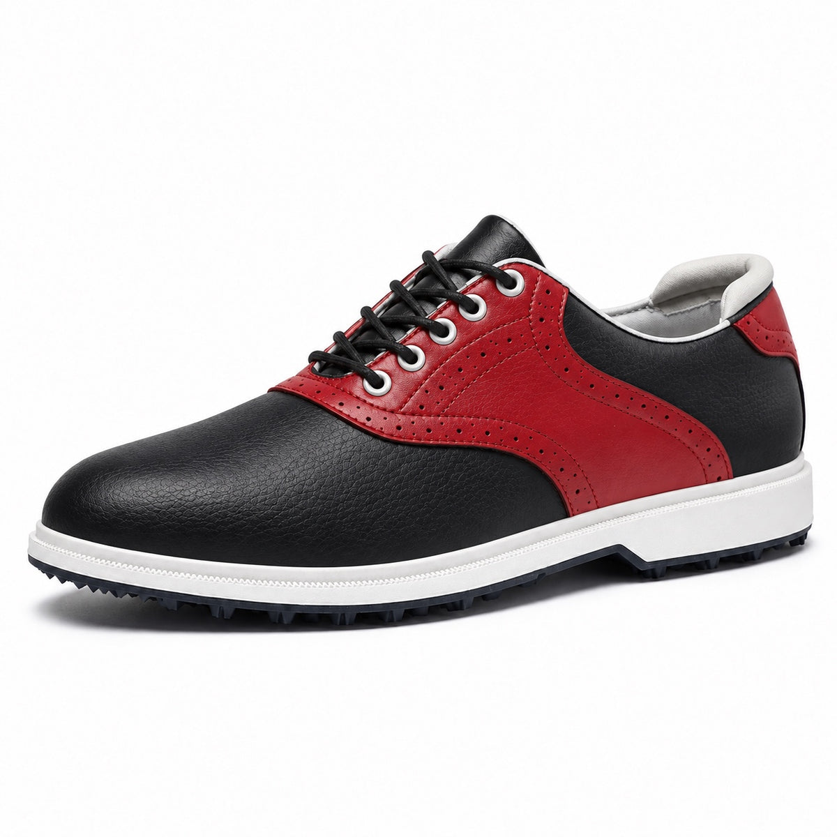 Lucas – Men's Non-Slip Shoes in Black Red