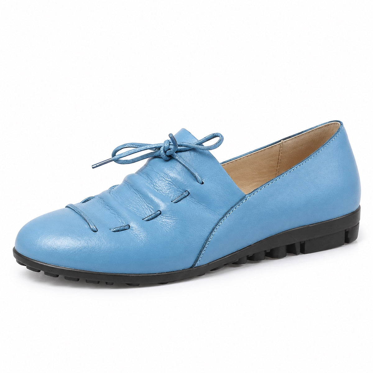 Lucille – Women's Wide Toe Box Loafers in Blue