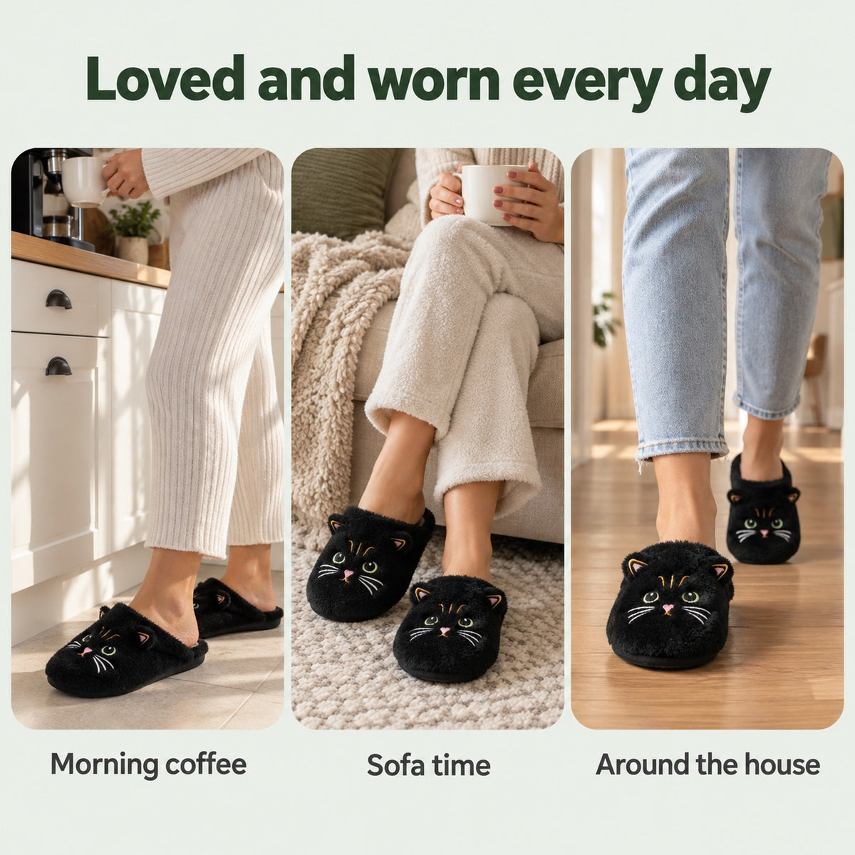 Lynda – Women's Comfort Slippers, worn every day