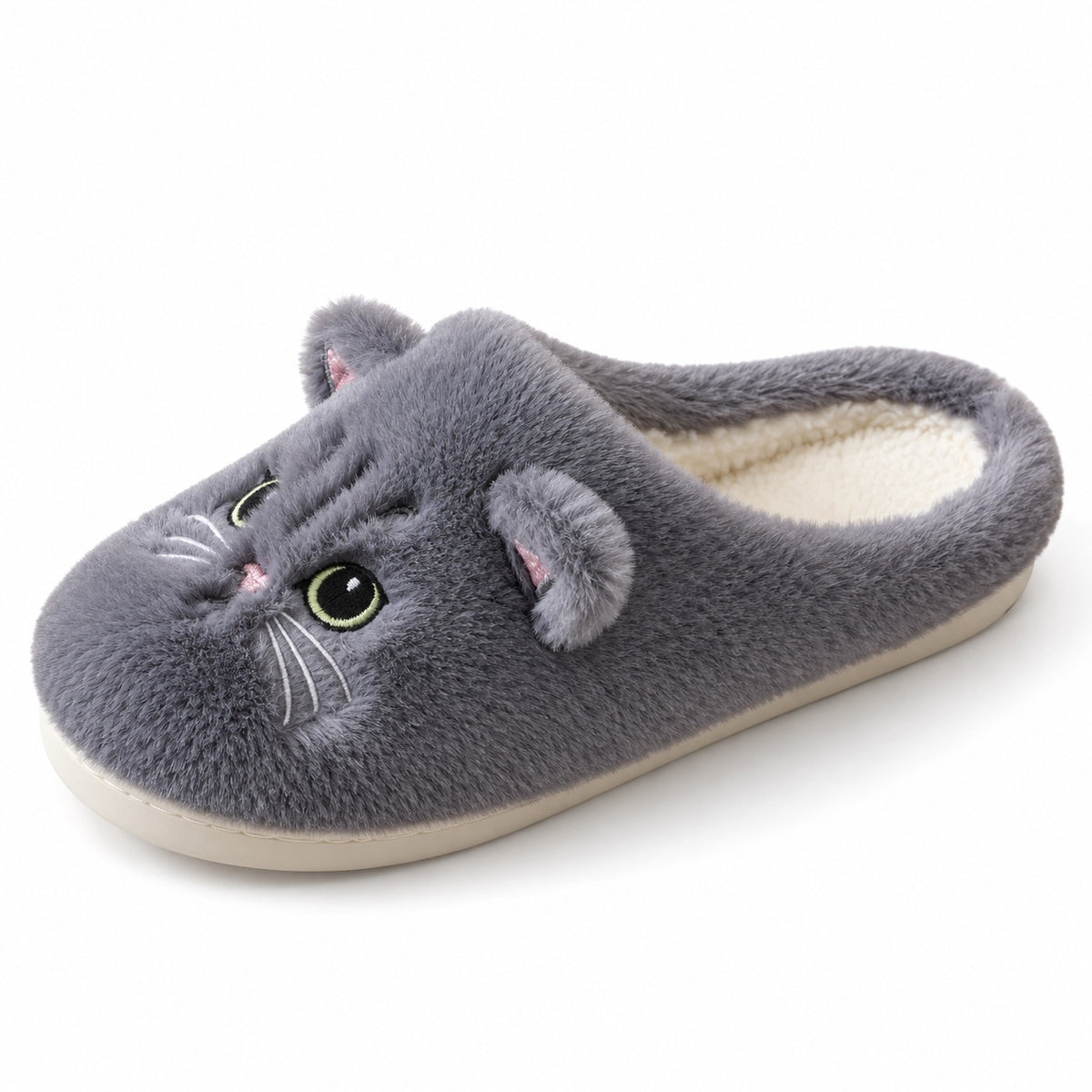 Lynda – Women's Comfort Slippers in Gray