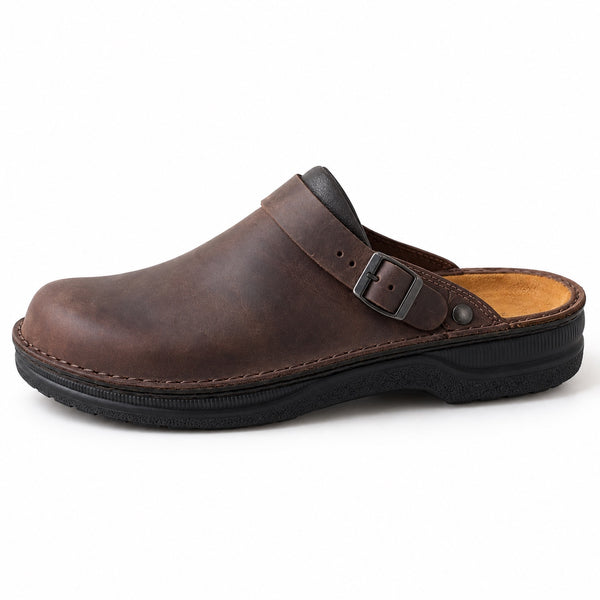 Lyons – Unisex Nursing Clogs in Brown
