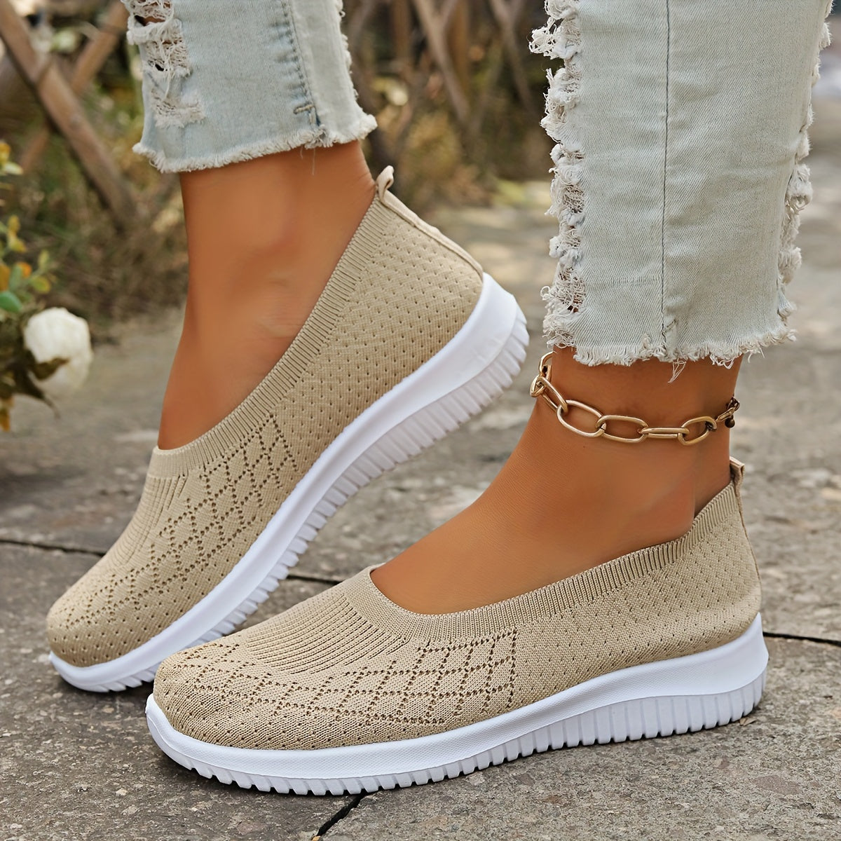 Karla | Knit Slip-On Sneakers for Women