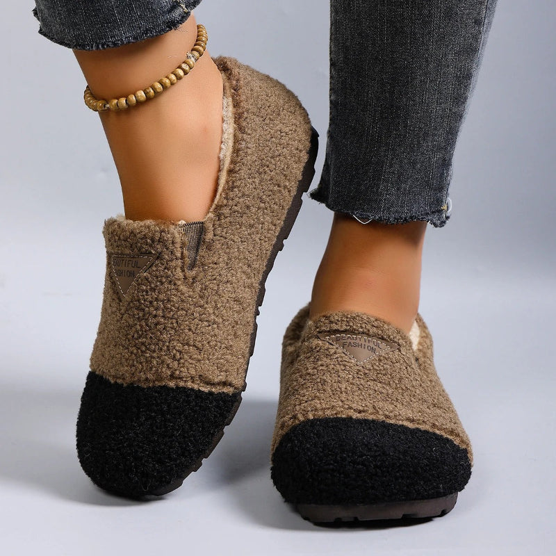 Women's Warm Plush Lined Moccasin Slippers