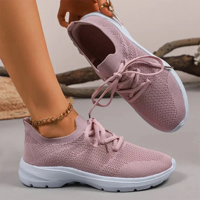 Women's Breathable Knit Mesh Sport Sneakers