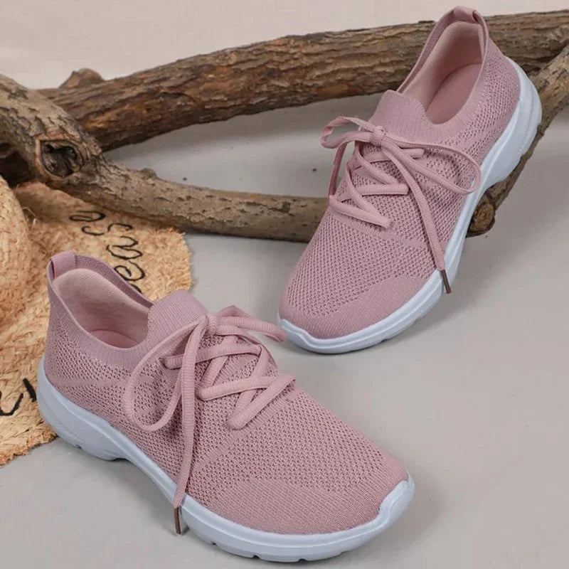 Women's Breathable Knit Mesh Sport Sneakers