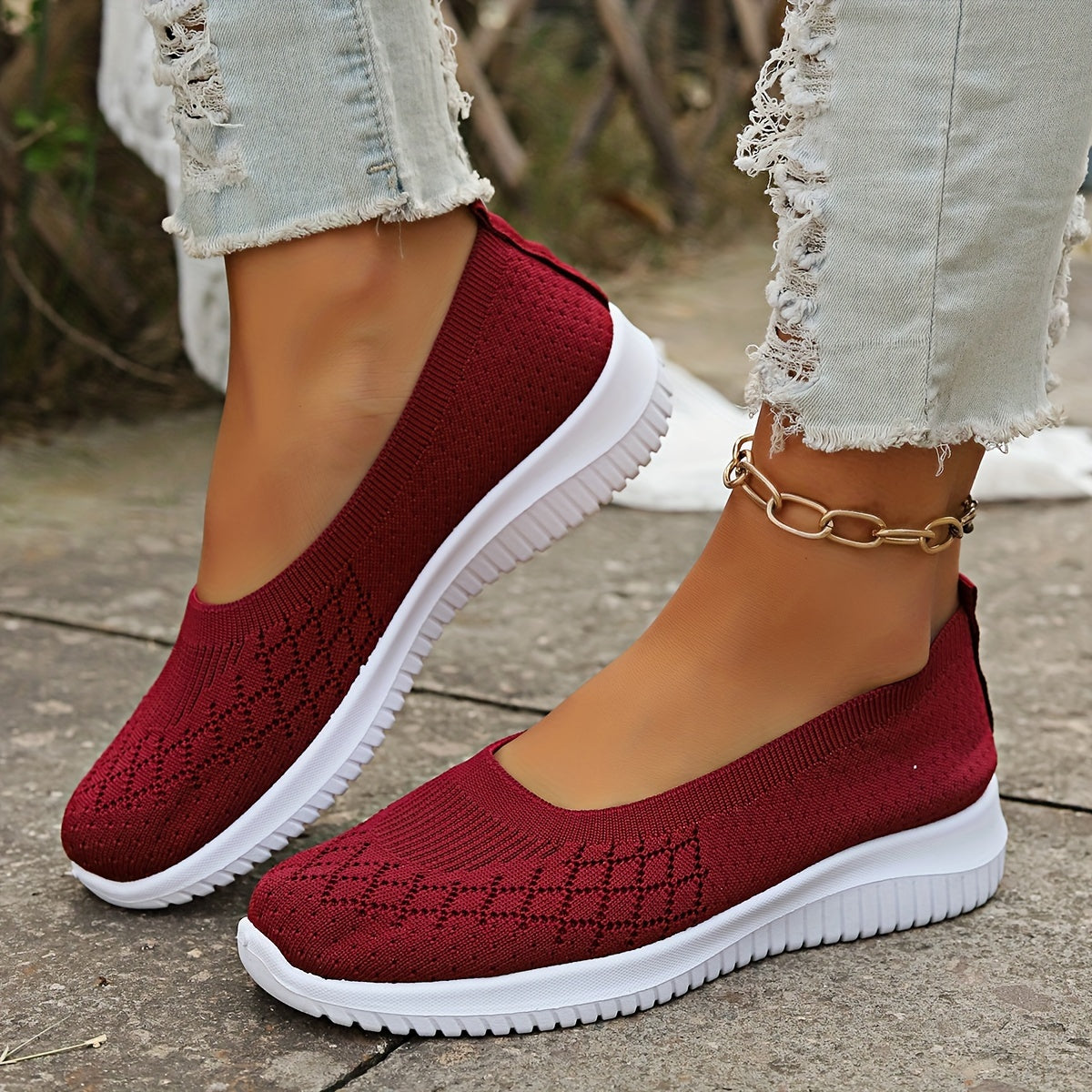 Karla | Knit Slip-On Sneakers for Women