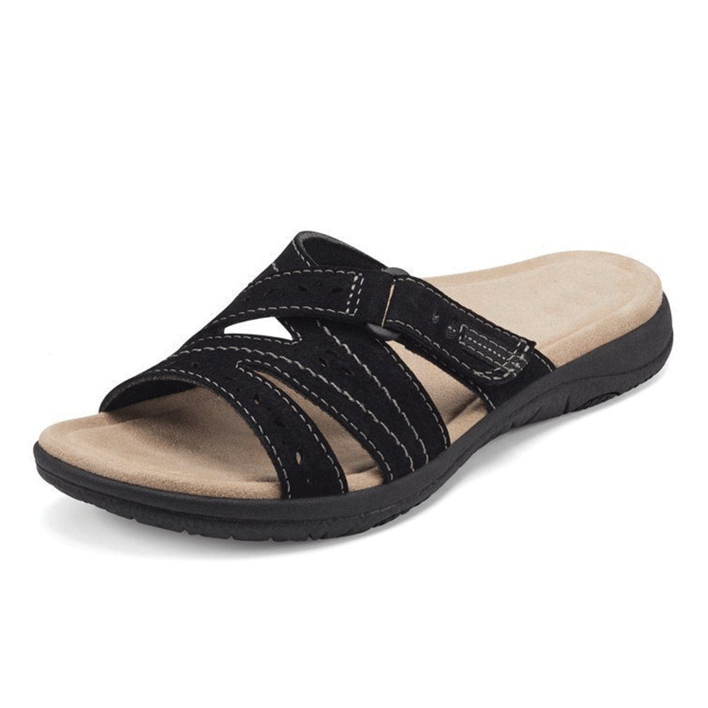 Orthopedic Wedge Sandals for Women Canvas Ankle Strap Platform Open Toe Casual Shoes