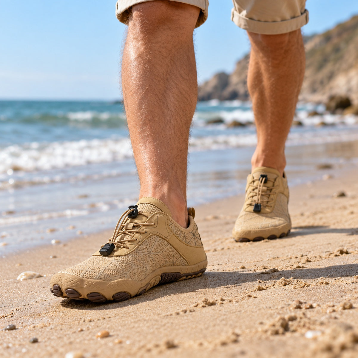 Malcolm – Men's Barefoot Shoes, worn on a walk