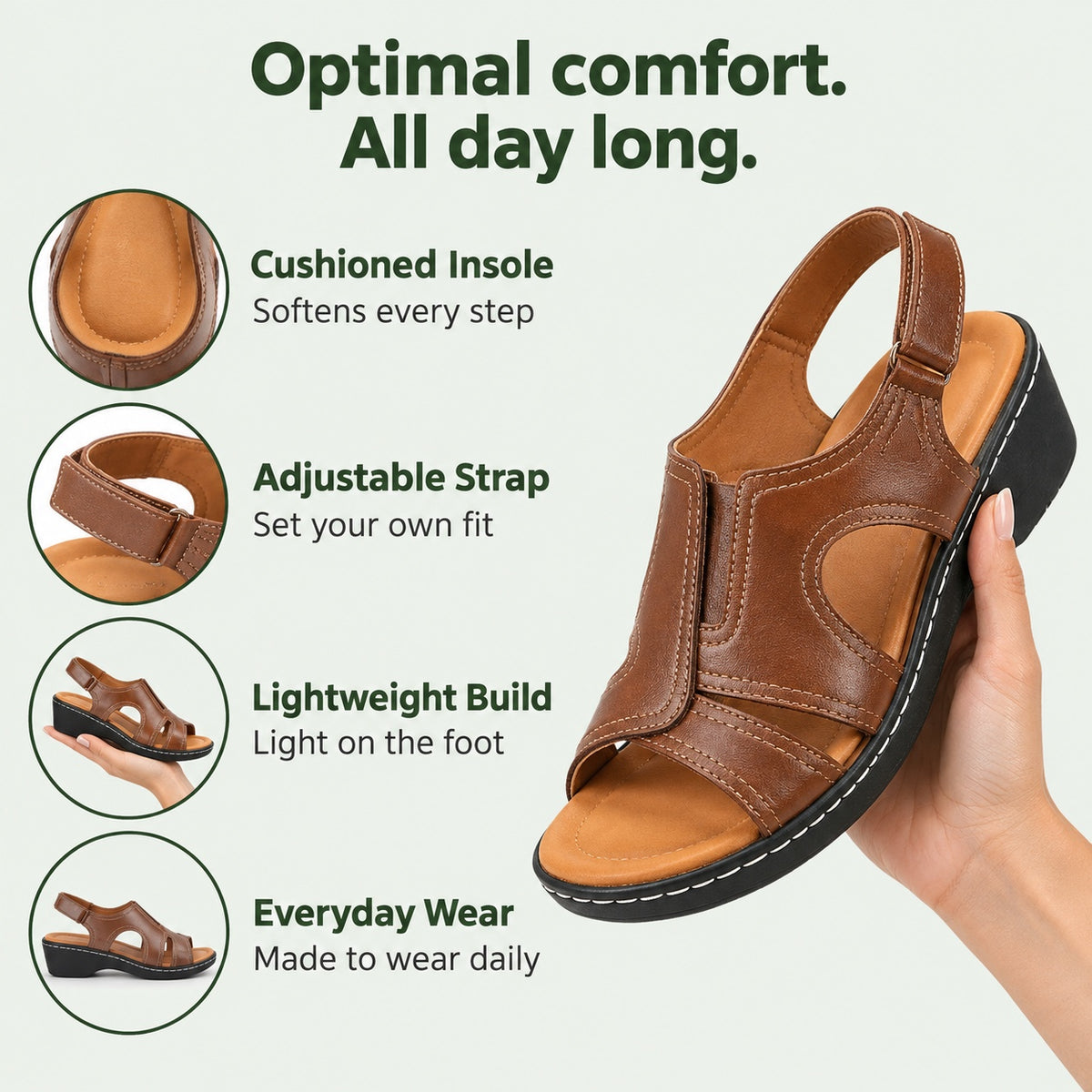 Mamie – Women's Comfortable Sandals, features