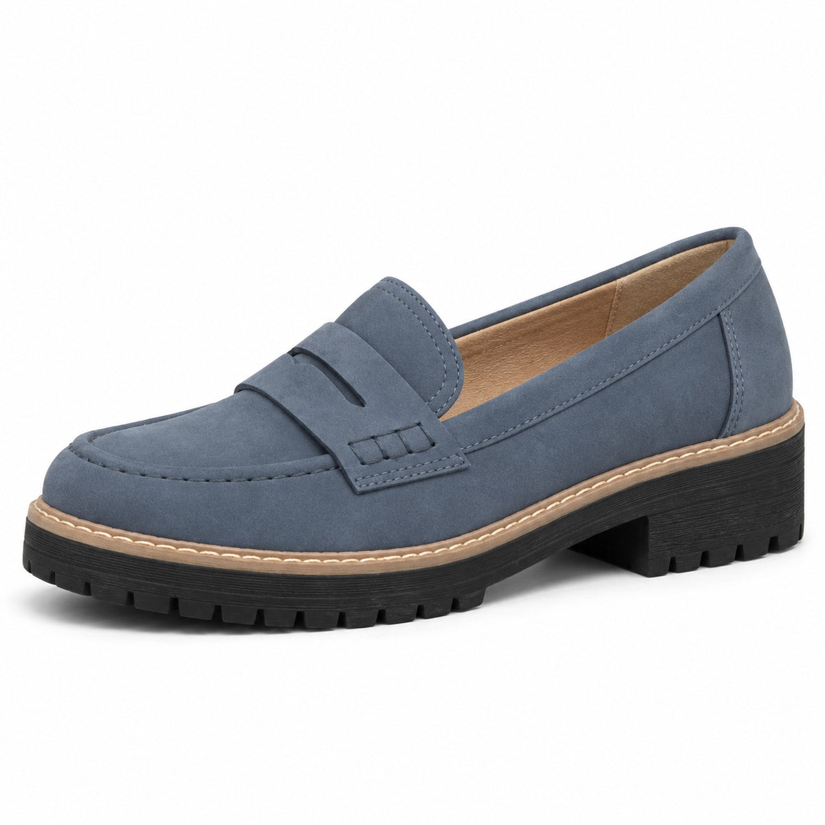 Marian – Women's Arch Support Loafers in Blue