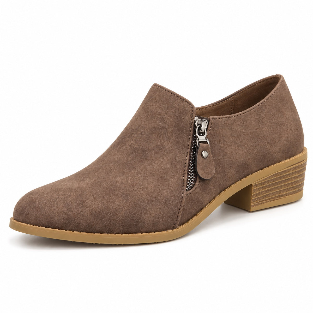 Marie – Women's Wide Calf Boots in Brown