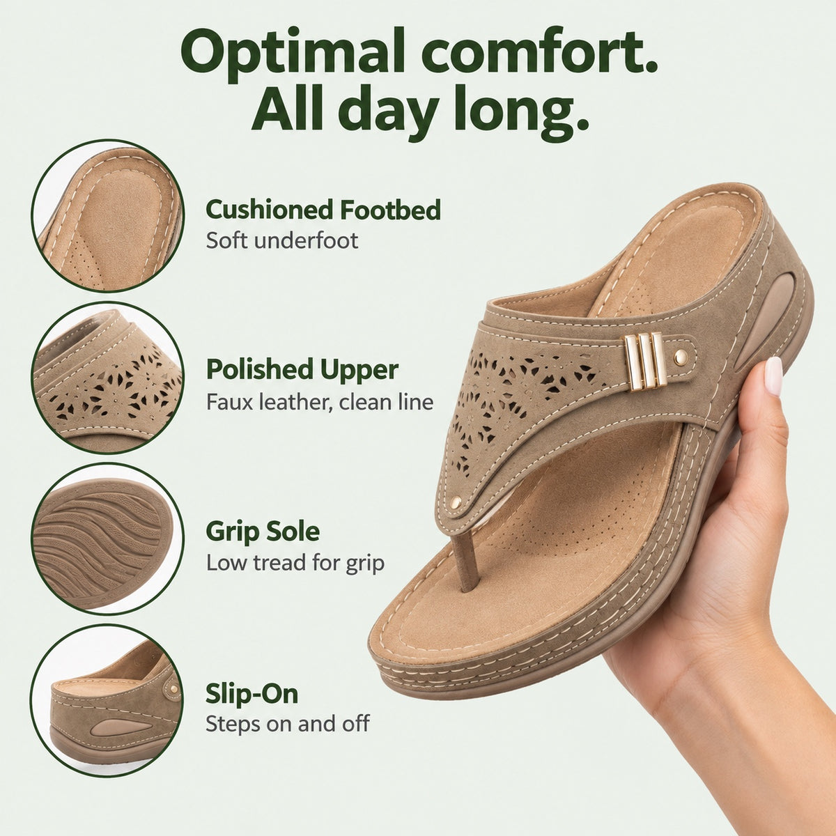 Marlene – Women's Comfortable Sandals, features