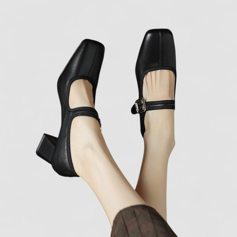 Women's Orthopedic Mary Jane Shoes with Arch Support and Elegant Strap