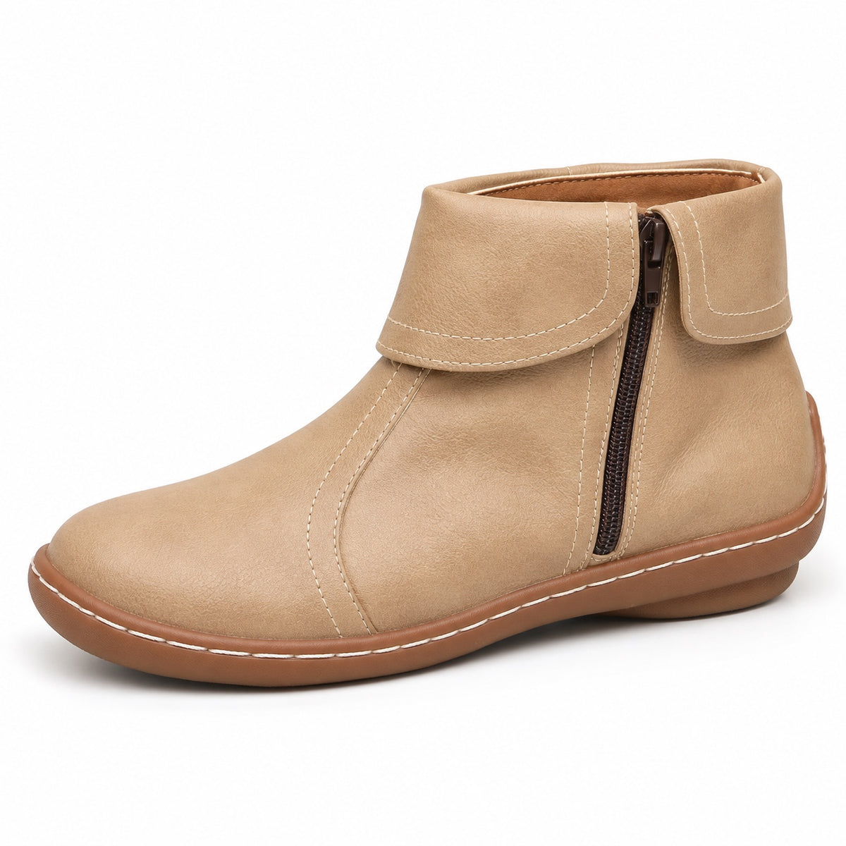 Maureen – Women's Comfort Boots in Beige