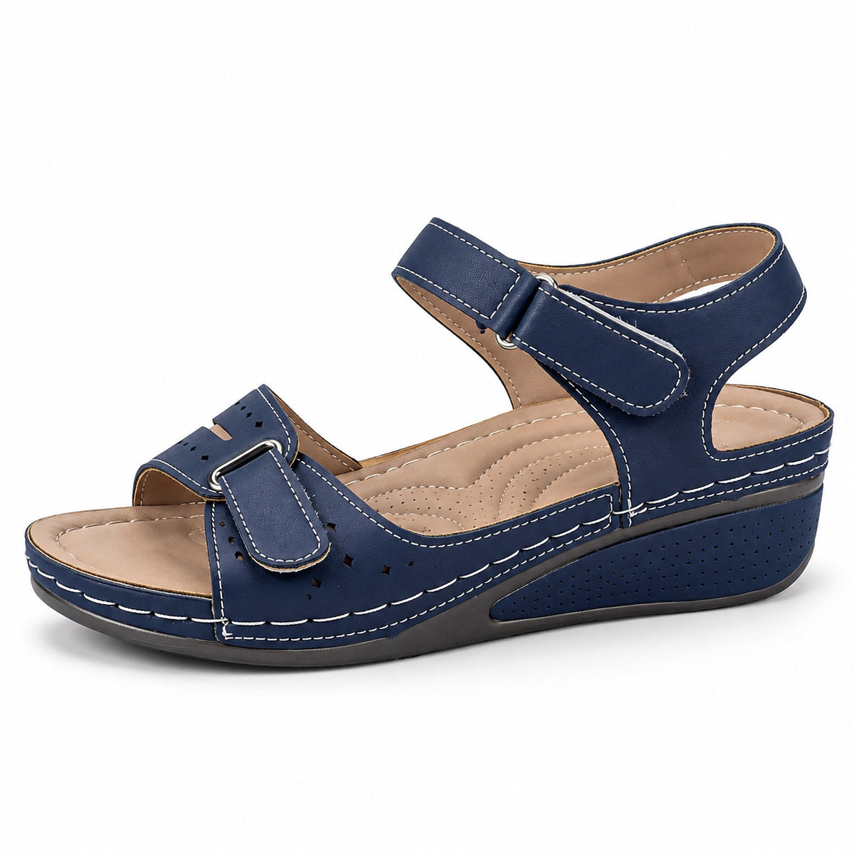 Mendoza – Unisex Wide Toe Box Sandals in Blue
