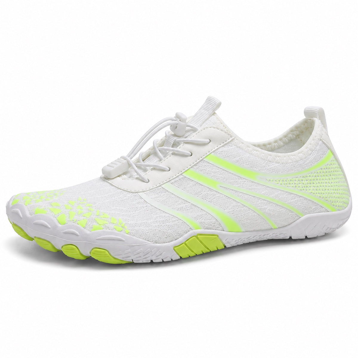 Meyer – Unisex Barefoot Shoes in White/Yellow