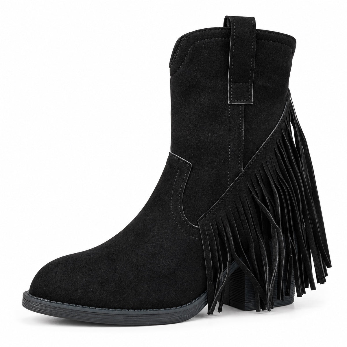 Miller – Unisex Wide Calf Boots in Black