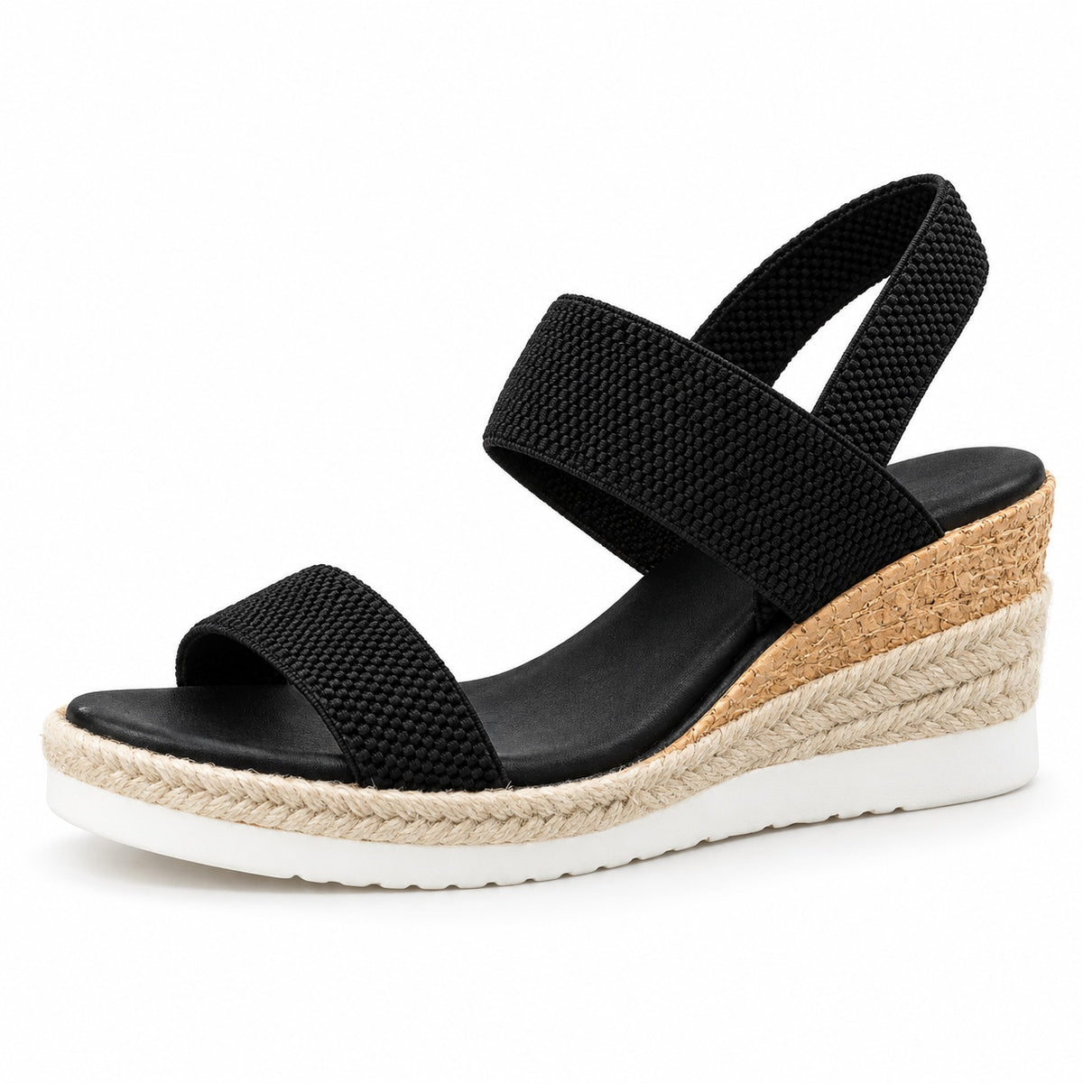 Mindy – Women's Wide Toe Box Sandals in Black