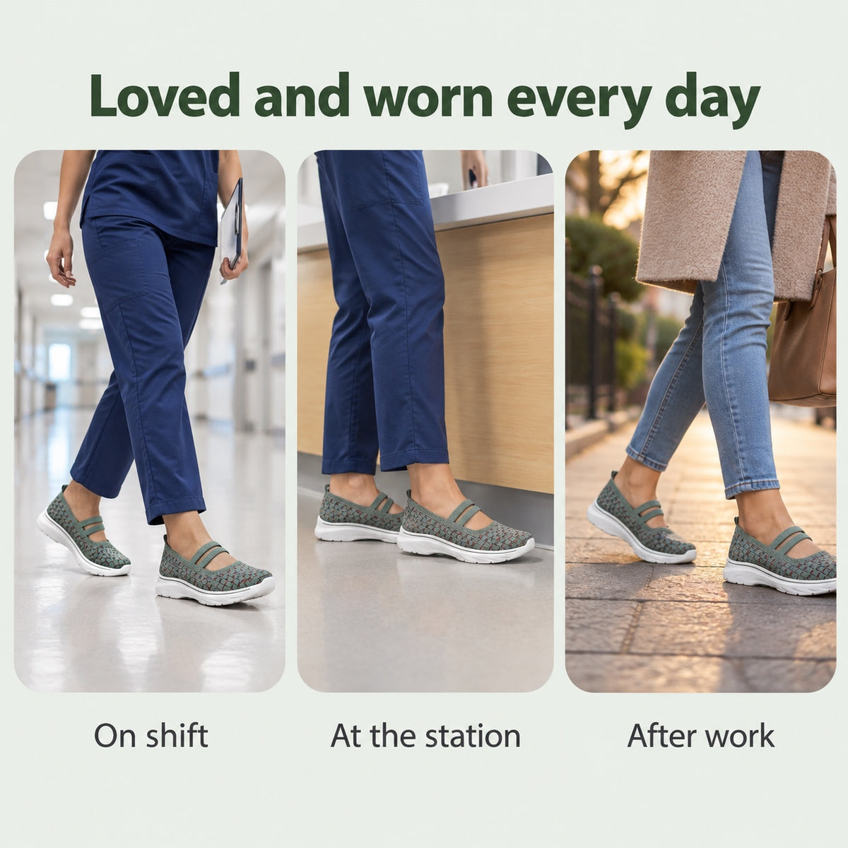 Myra – Women's Nursing Shoes, worn every day