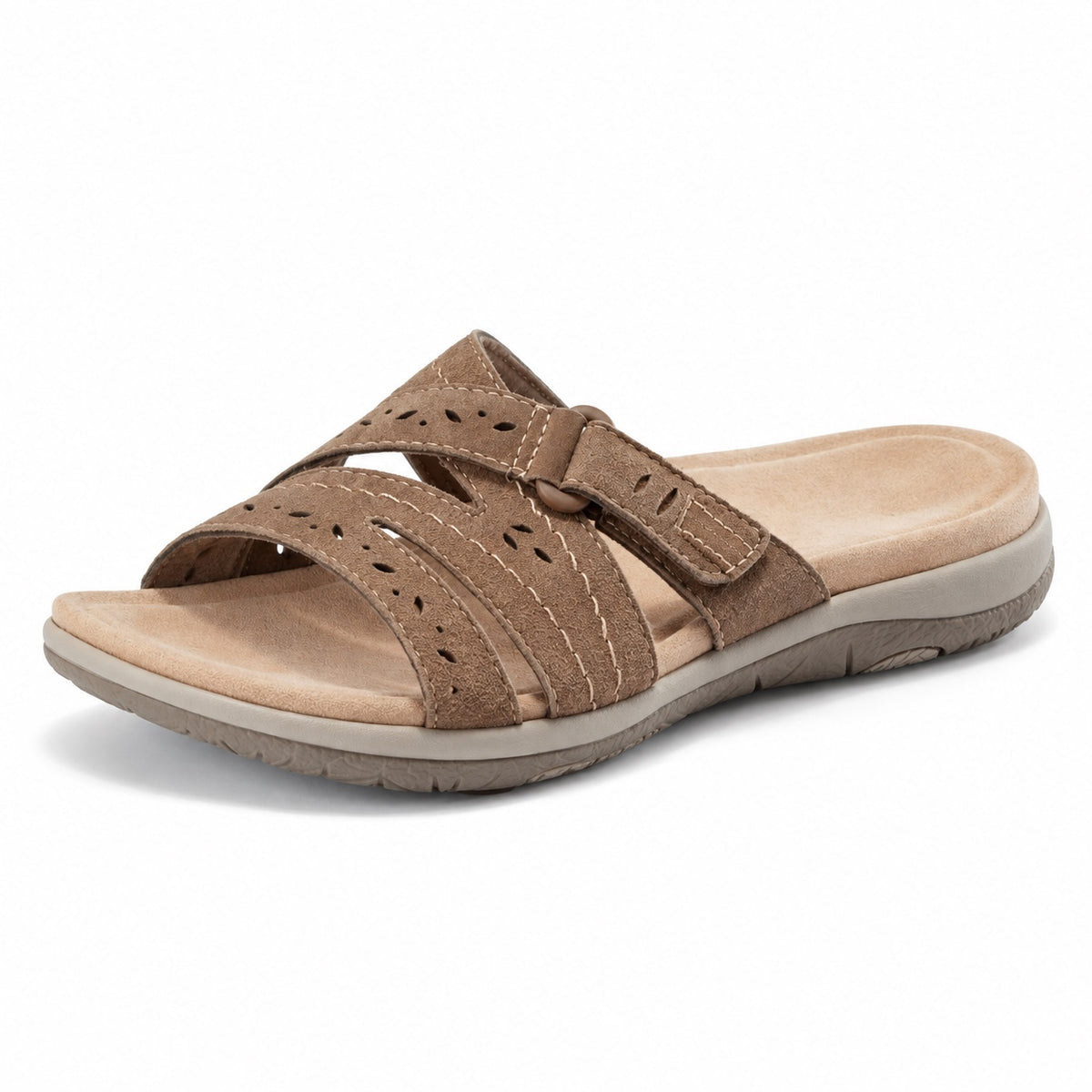Nadine – Women's Wide Toe Box Sandals in Brown
