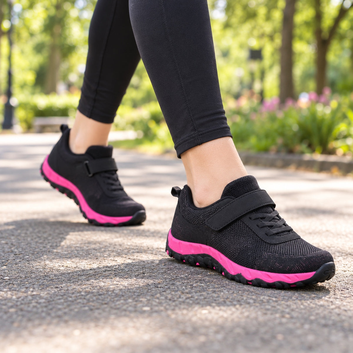 Natalie – Women's Plantar Fasciitis Shoes, worn on a walk